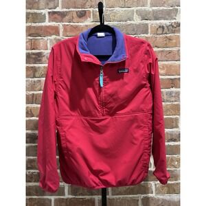 Patagonia Womens Sz. M Reversible Snap-T Glissade Pullover Portofino Pink Purple